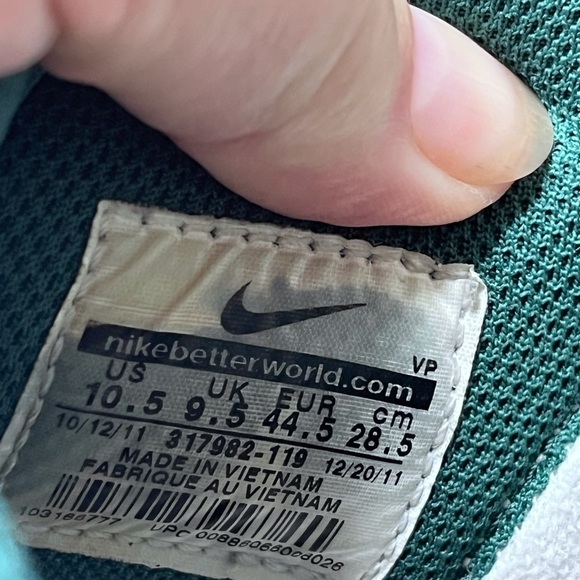 Nike Dunk High 2011 Gorge Green Size 10,5 317982-119 Pre-owned Very Clean - Picture 7 of 16